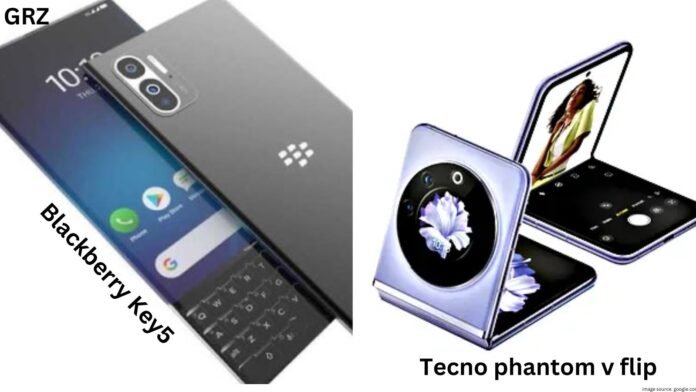 Tecno Phantom V Flip And Blackberry Key5